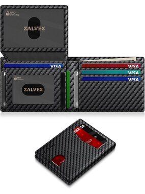 Wallet for Men Slim RFID Blocking Leather Credit Card Holder Wallet